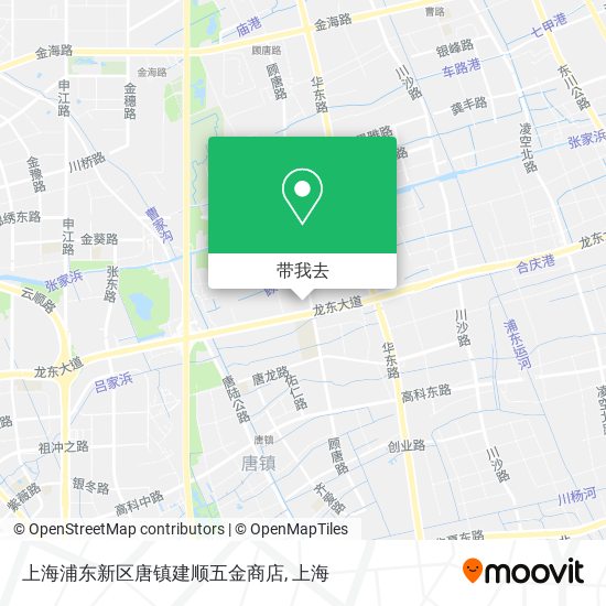 上海浦东新区唐镇建顺五金商店地图