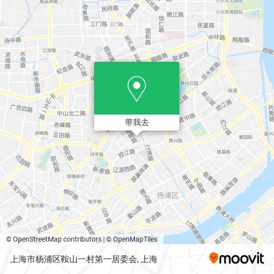 上海市杨浦区鞍山一村第一居委会地图