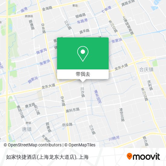 如家快捷酒店(上海龙东大道店)地图