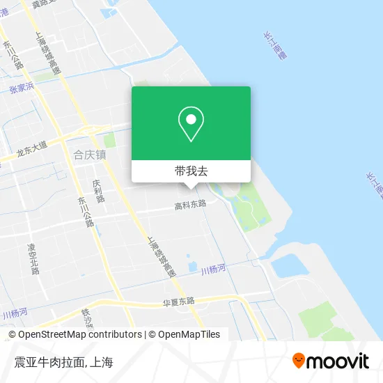 震亚牛肉拉面地图