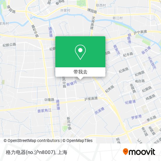 格力电器(no.沪n8007)地图