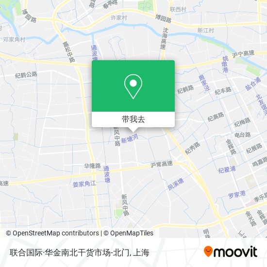 联合国际·华金南北干货市场-北门地图