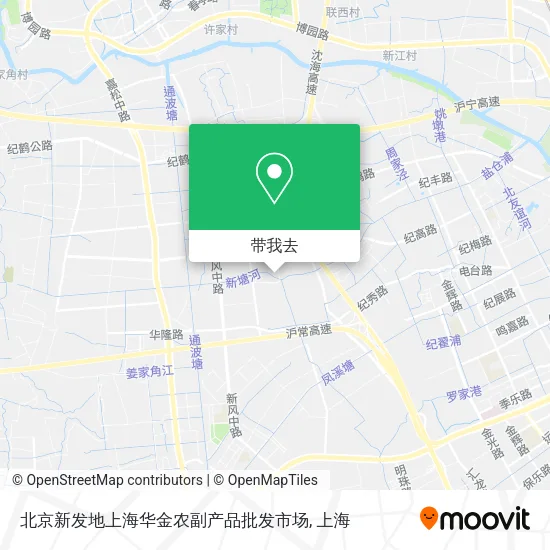 北京新发地上海华金农副产品批发市场地图