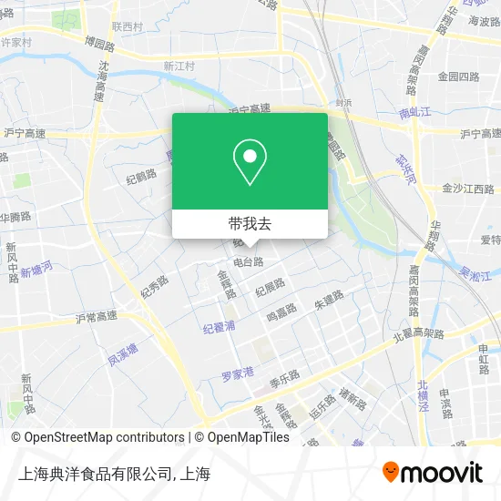 上海典洋食品有限公司地图