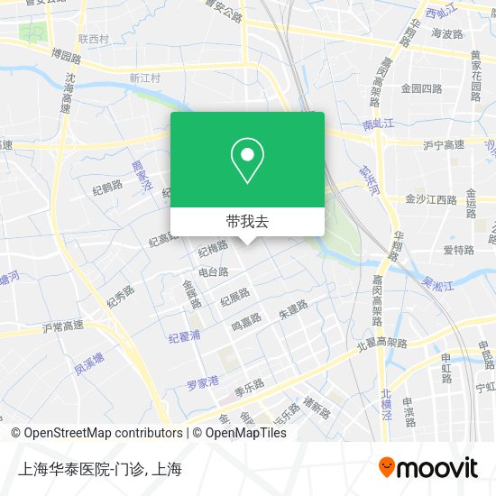 上海华泰医院-门诊地图