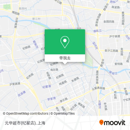 元华超市(纪翟店)地图