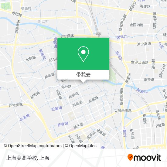 上海美高学校地图