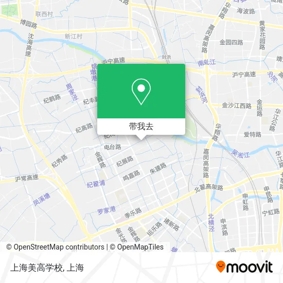 上海美高学校地图