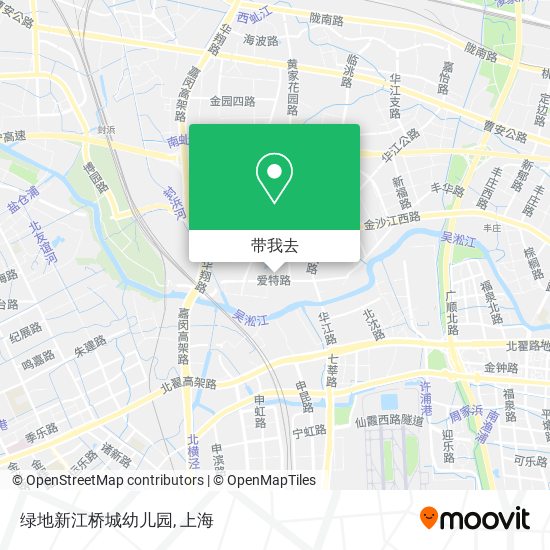 绿地新江桥城幼儿园地图