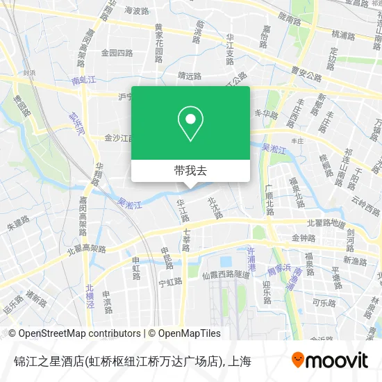 锦江之星酒店(虹桥枢纽江桥万达广场店)地图