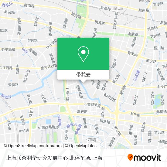 上海联合利华研究发展中心-北停车场地图