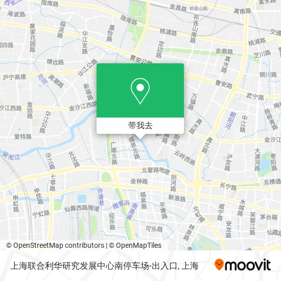 上海联合利华研究发展中心南停车场-出入口地图
