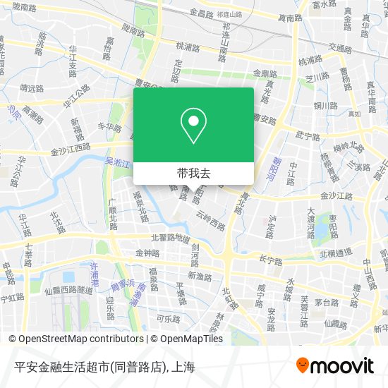 平安金融生活超市(同普路店)地图