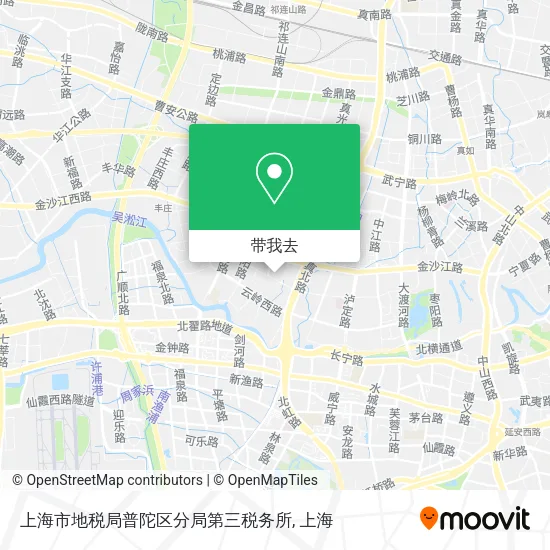 上海市地税局普陀区分局第三税务所地图