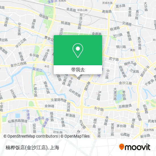 楠桦饭店(金沙江店)地图