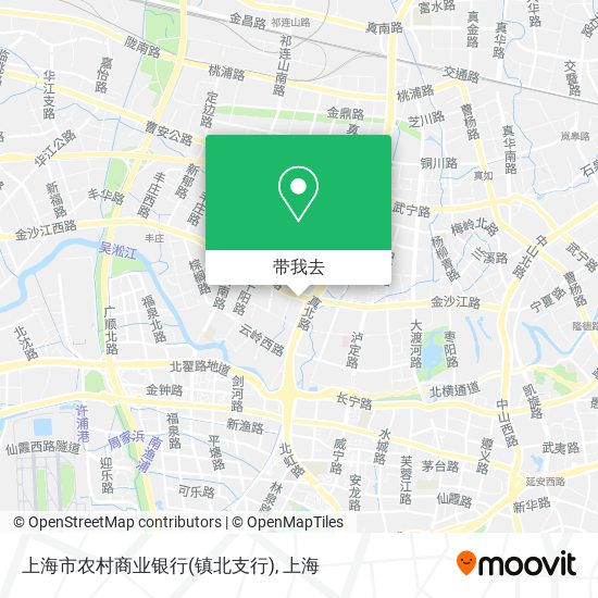 上海市农村商业银行(镇北支行)地图