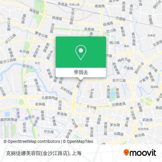 克丽缇娜美容院(金沙江路店)地图