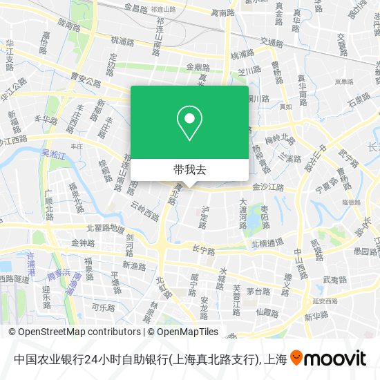 中国农业银行24小时自助银行(上海真北路支行)地图