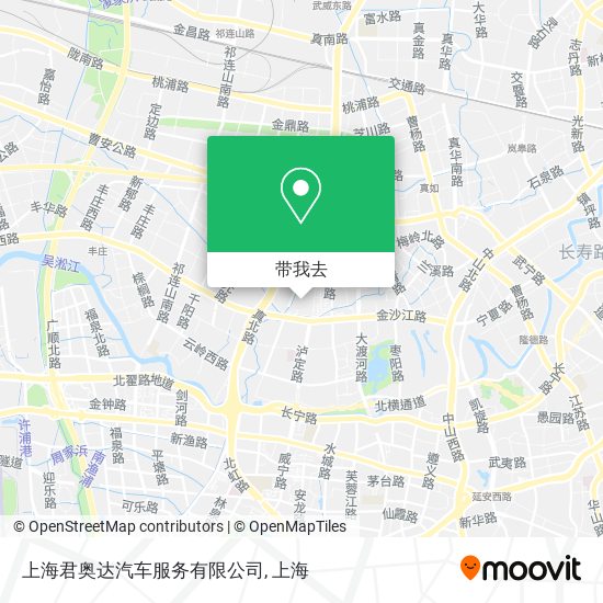 上海君奥达汽车服务有限公司地图