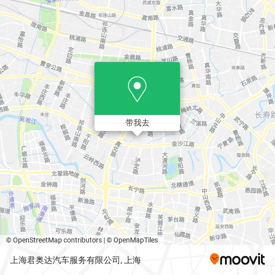 上海君奥达汽车服务有限公司地图