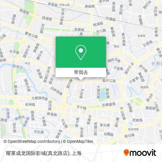 耀莱成龙国际影城(真北路店)地图