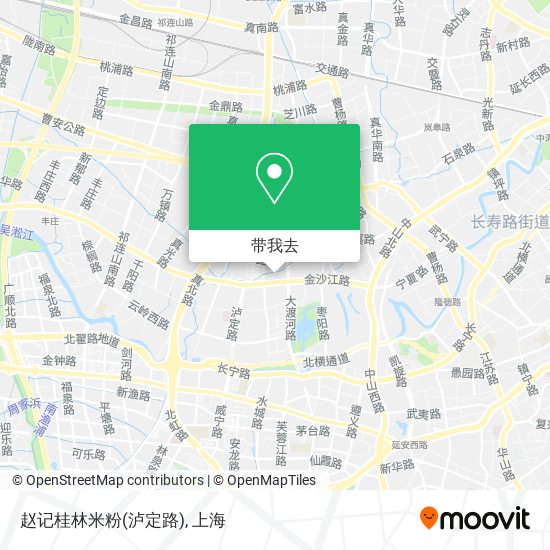 赵记桂林米粉(泸定路)地图