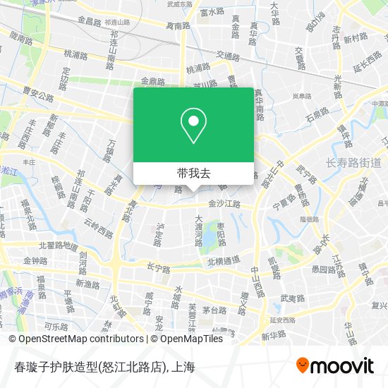 春璇子护肤造型(怒江北路店)地图
