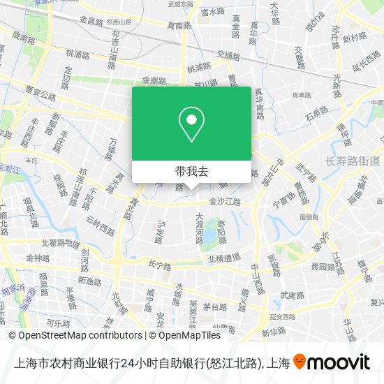 上海市农村商业银行24小时自助银行(怒江北路)地图