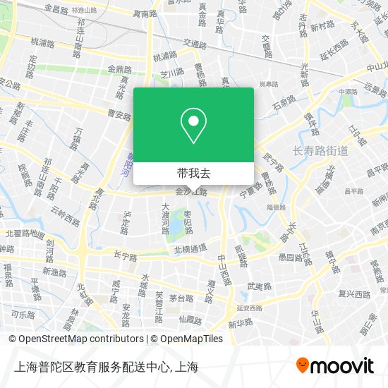 上海普陀区教育服务配送中心地图