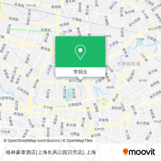 格林豪泰酒店(上海长风公园贝壳店)地图