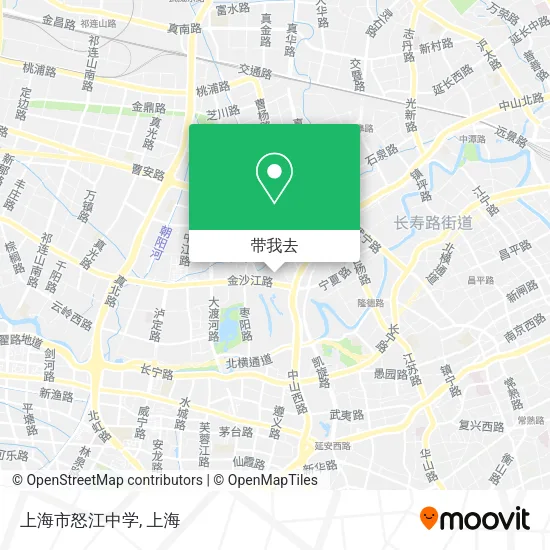上海市怒江中学地图