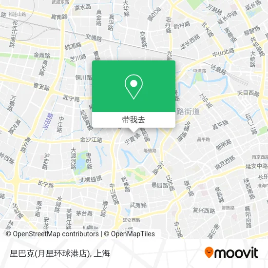 星巴克(月星环球港店)地图
