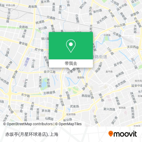 赤坂亭(月星环球港店)地图