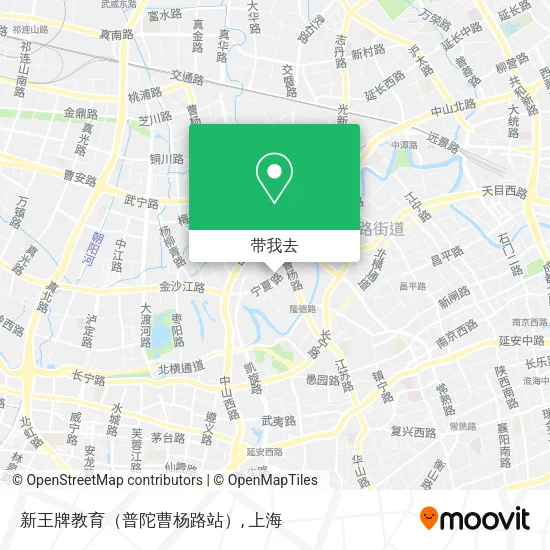 新王牌教育（普陀曹杨路站）地图