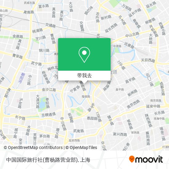 中国国际旅行社(曹杨路营业部)地图