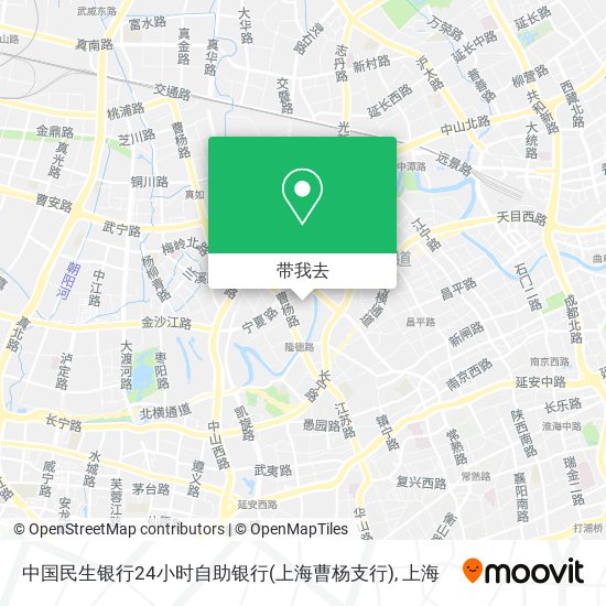 中国民生银行24小时自助银行(上海曹杨支行)地图