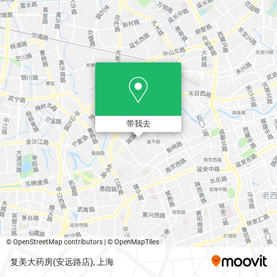 复美大药房(安远路店)地图