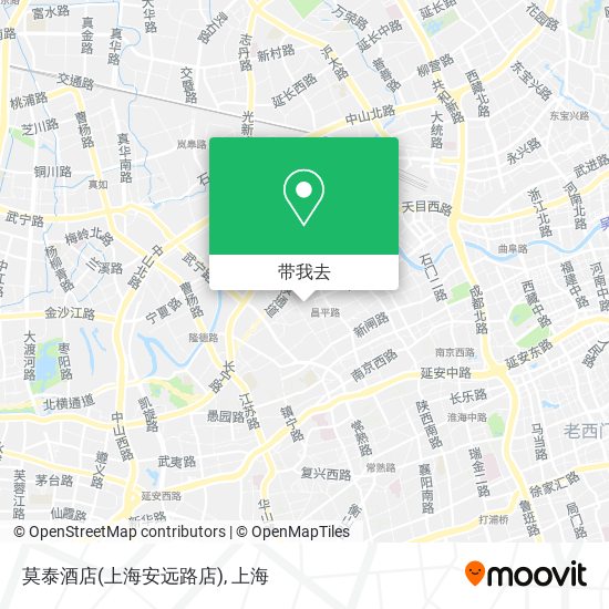 莫泰酒店(上海安远路店)地图