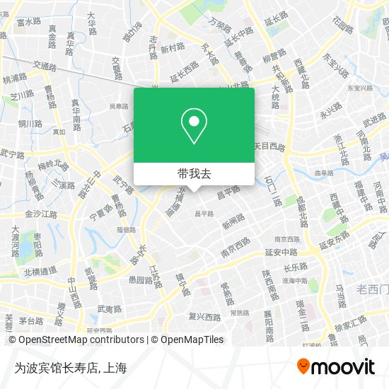 为波宾馆长寿店地图