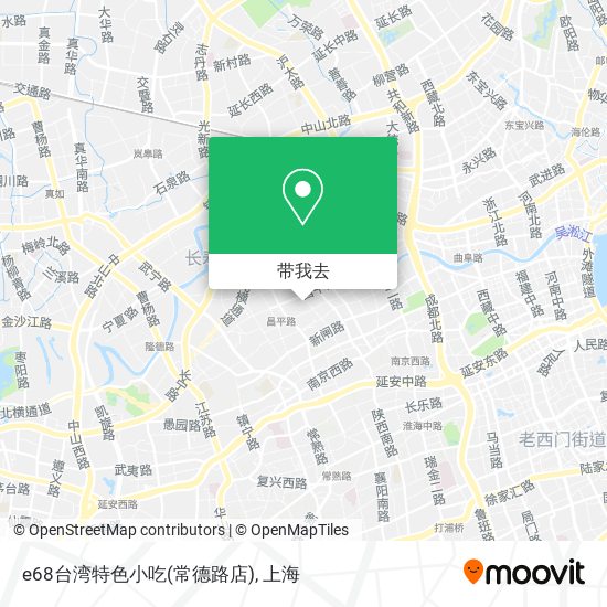 e68台湾特色小吃(常德路店)地图