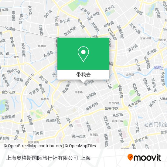 上海奥格斯国际旅行社有限公司地图