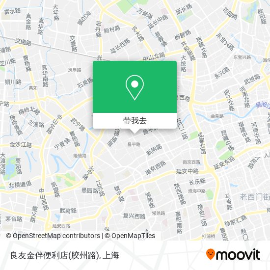 良友金伴便利店(胶州路)地图