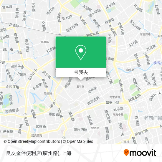 良友金伴便利店(胶州路)地图
