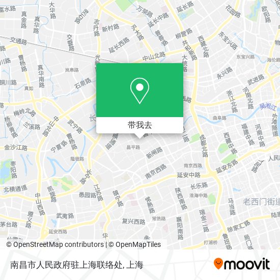 南昌市人民政府驻上海联络处地图