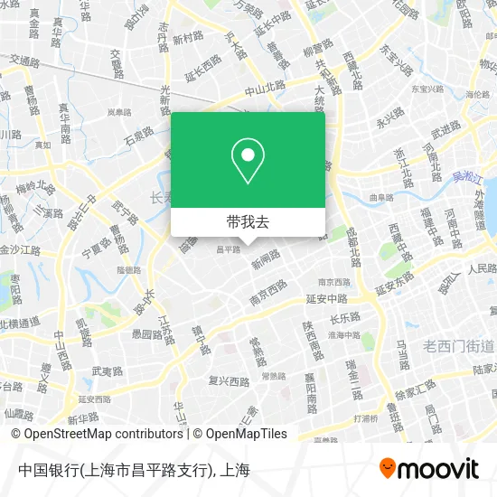 中国银行(上海市昌平路支行)地图