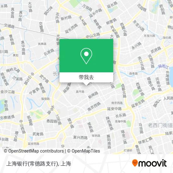 上海银行(常德路支行)地图