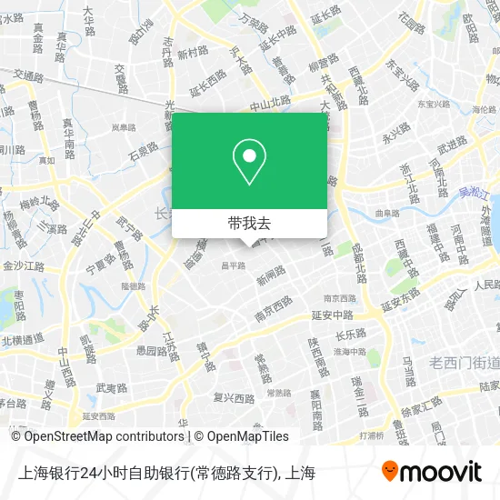 上海银行24小时自助银行(常德路支行)地图