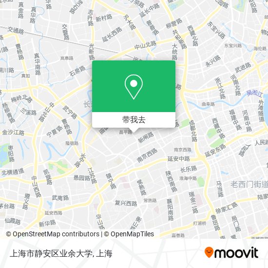 上海市静安区业余大学地图