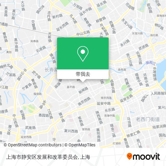 上海市静安区发展和改革委员会地图