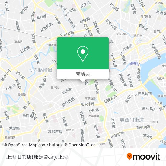上海旧书店(康定路店)地图